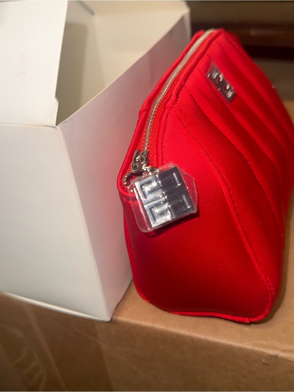 Givenchy iconic Red Quilted Cosmetic Bag/ pouch